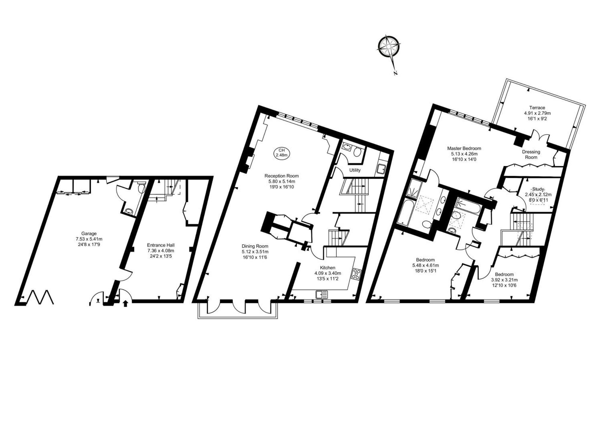 Modern 3 Bedroom Luxury House With Garage In Central 런던 외부 사진
